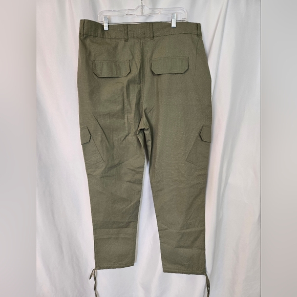 boohooMan New Cargo Olive Green Pants. Size 38 - Picture 2 of 9